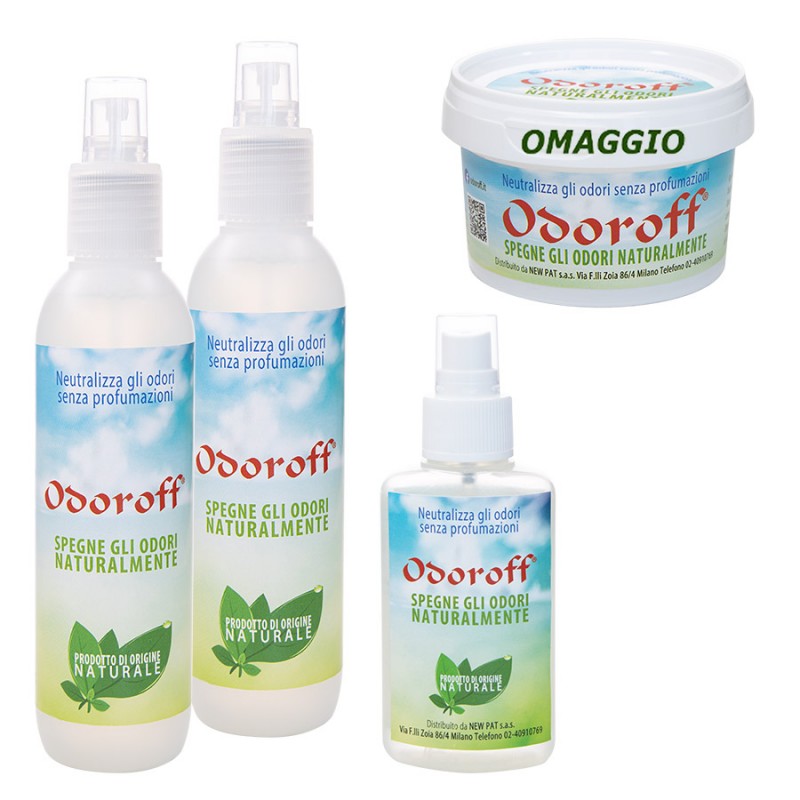 Odoroff spray + 1 Odoroff barattolo gratis Prodotti Naturali New Pat sas